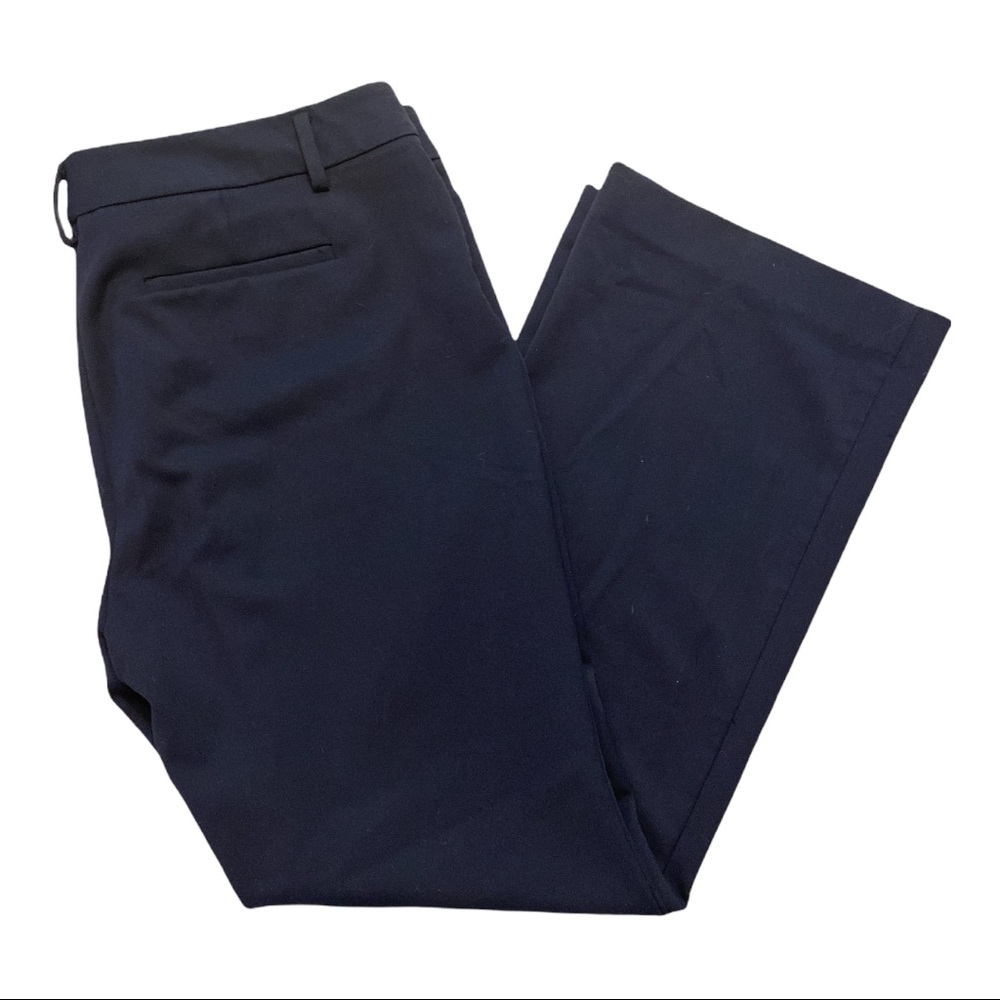 Ann Taylor Petite Signature Navy Straight leg Pants 14P